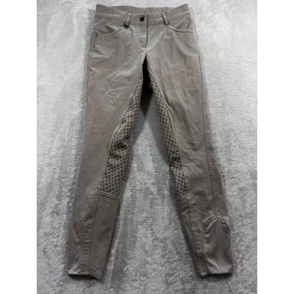 Ovation Womens Equestrian Tan Breeches 26R Meas: 26x26